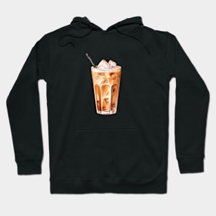 Cute Iced Coffee Illustration Hoodie